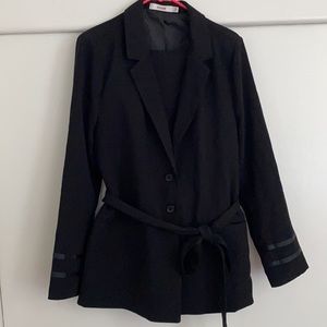 Black 2 piece suit from Just fab